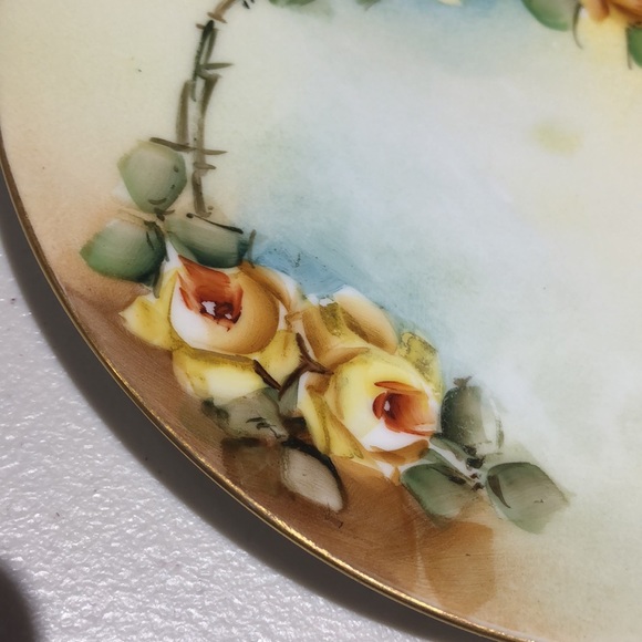 Vintage Like New J&C Bavaria Hand Painted with Author Signature Plate - Picture 2 of 8